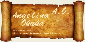 Angelina Okuka vizit kartica